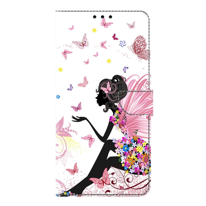Housse Samsung Galaxy A37 Papillon Femme Portefeuille Support