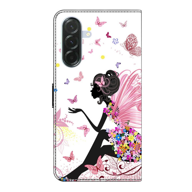 Housse Samsung Galaxy A37 Papillon Femme Portefeuille Support