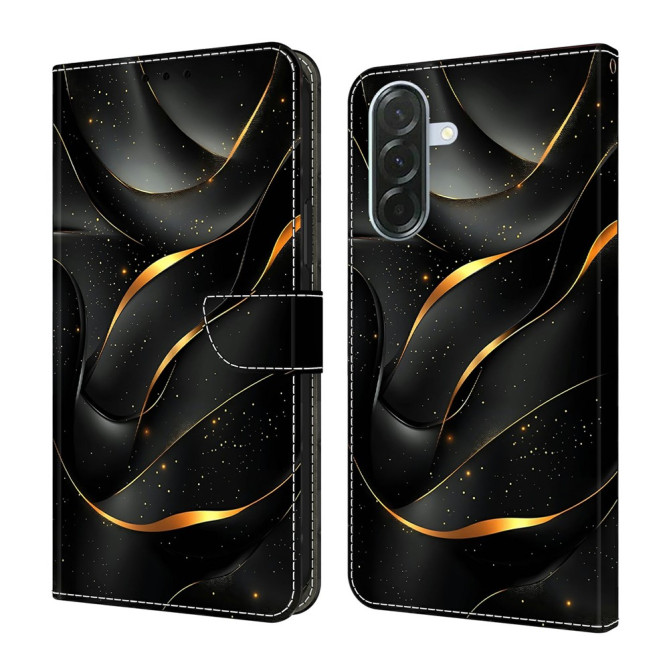 Housse Samsung Galaxy A37 Golden Ribbon Portefeuille Support