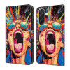 Housse Samsung Galaxy A37 Graffiti Scream Portefeuille Support