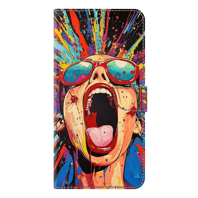 Housse Samsung Galaxy A37 Graffiti Scream Portefeuille Support