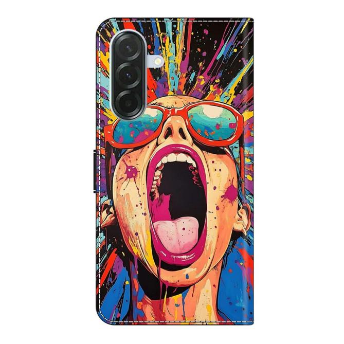 Housse Samsung Galaxy A37 Graffiti Scream Portefeuille Support