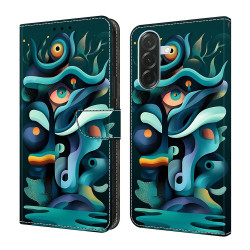 Housse Samsung Galaxy A37 Graffiti Green Shadow Portefeuille Support