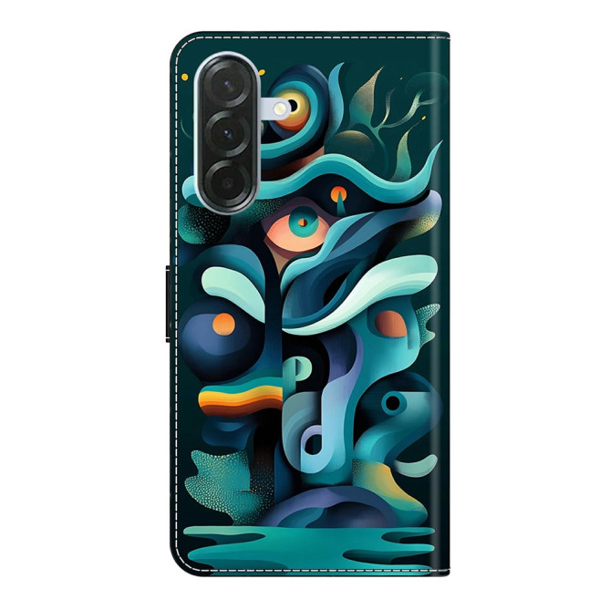 Housse Samsung Galaxy A37 Graffiti Green Shadow Portefeuille Support