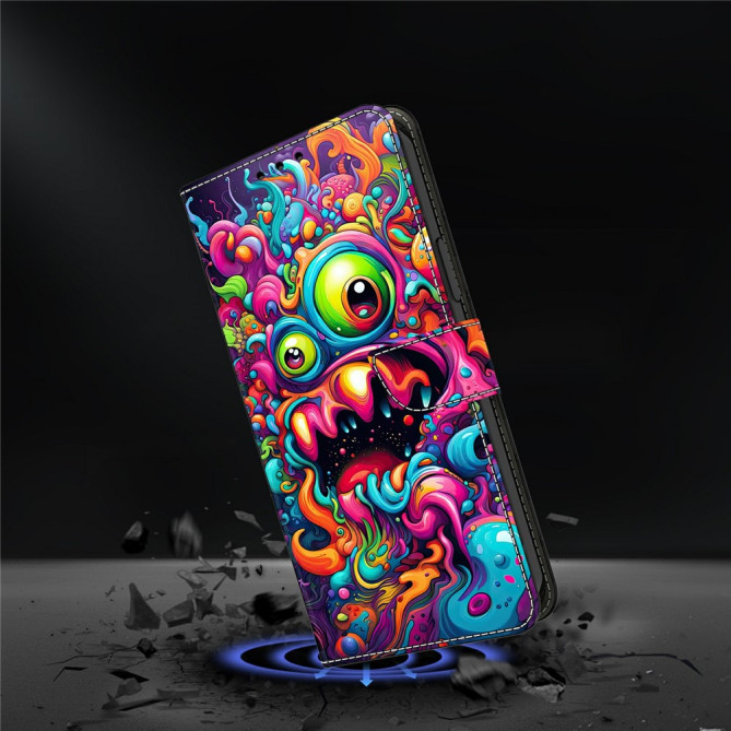 Housse Samsung Galaxy A37 Graffiti Qilin Portefeuille Support