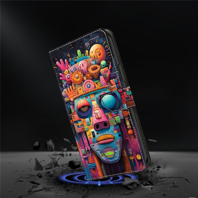 Housse Samsung Galaxy A37 Graffiti Portefeuille Support