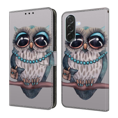 Housse Samsung Galaxy A37 Hibou Portefeuille Support BRIA