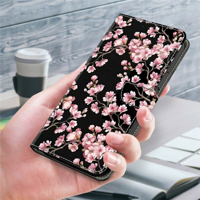 Housse Samsung Galaxy A37 Peach Blossom Portefeuille Support