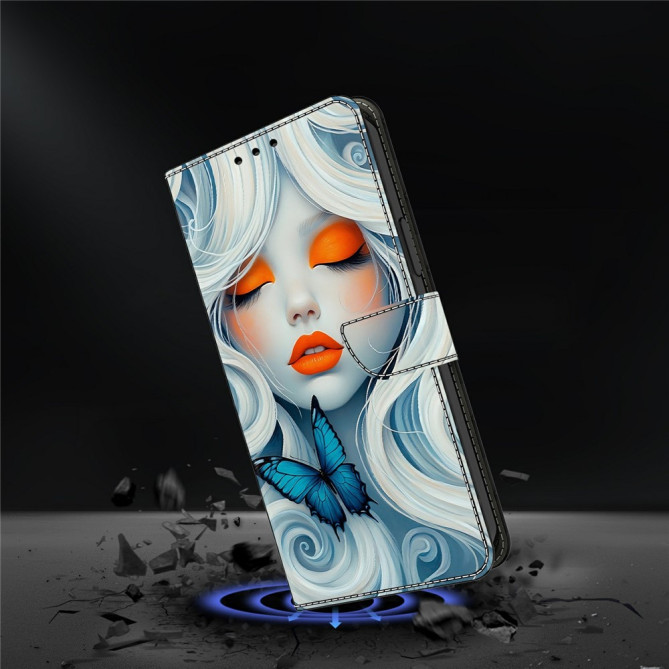 Housse Samsung Galaxy A37 Snow Woman Portefeuille Support