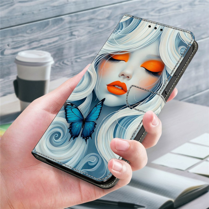 Housse Samsung Galaxy A37 Snow Woman Portefeuille Support