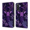 Housse Samsung Galaxy A37 Purple Deer Portefeuille Support