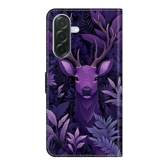 Housse Samsung Galaxy A37 Purple Deer Portefeuille Support