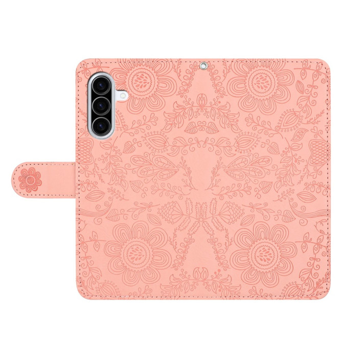 Housse Samsung Galaxy A37 Fleurs Portefeuille Dragonne