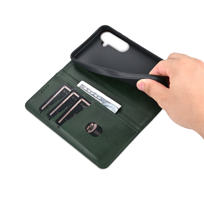 Housse Samsung Galaxy A37 AZNS Portefeuille Cuir Bovin