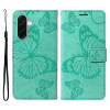 Housse Samsung Galaxy A37 Papillon Floral Portefeuille Support DINA