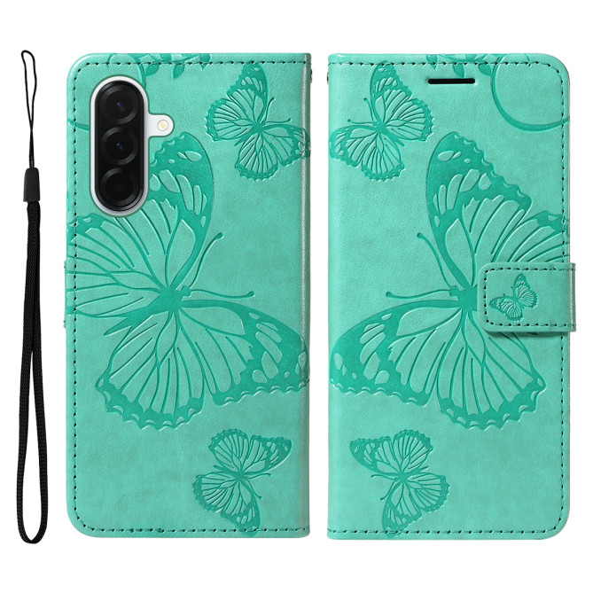 Housse Samsung Galaxy A37 Papillon Floral Portefeuille Support DINA