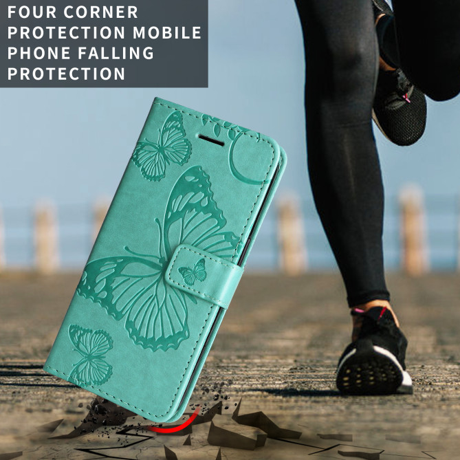 Housse Samsung Galaxy A37 Papillon Floral Portefeuille Support DINA