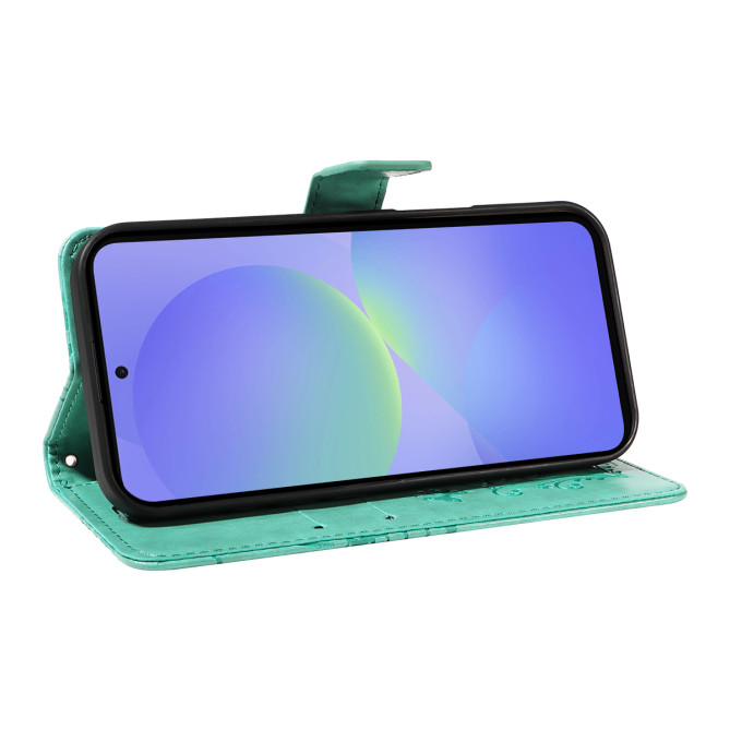 Housse Samsung Galaxy A37 Papillon Floral Portefeuille Support DINA