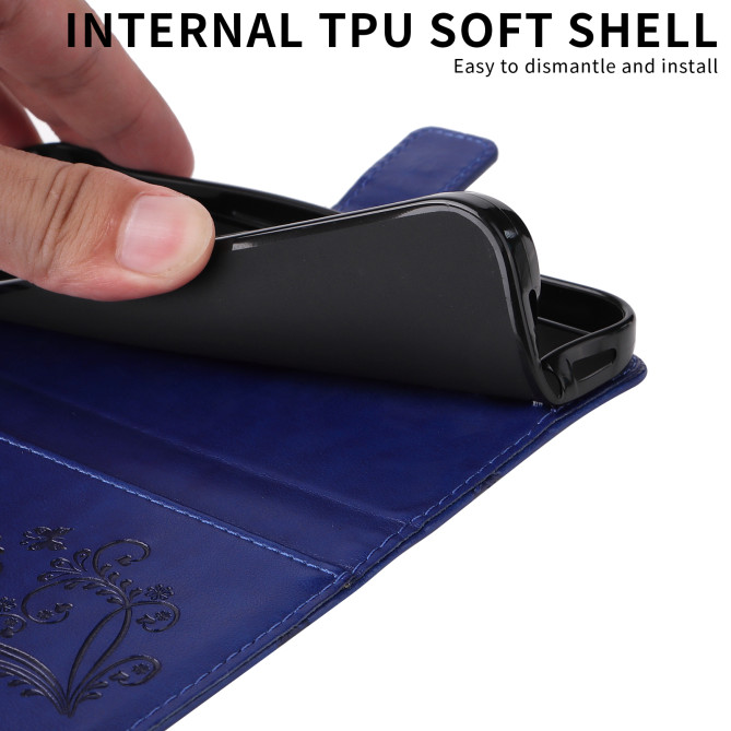 Housse Samsung Galaxy A37 Papillon Floral Portefeuille Support DINA