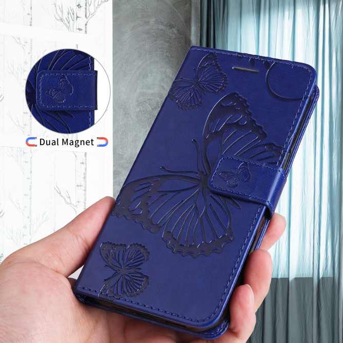 Housse Samsung Galaxy A37 Papillon Floral Portefeuille Support DINA