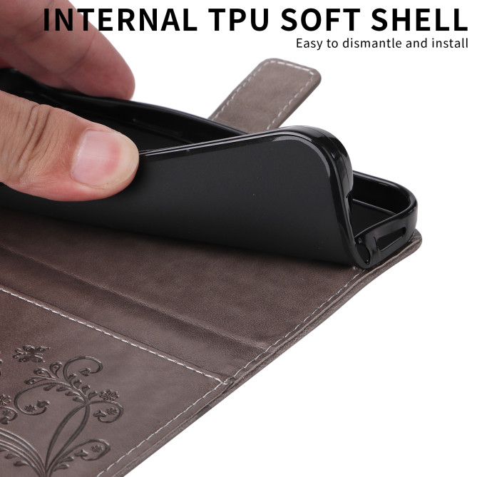 Housse Samsung Galaxy A37 Papillon Floral Portefeuille Support DINA