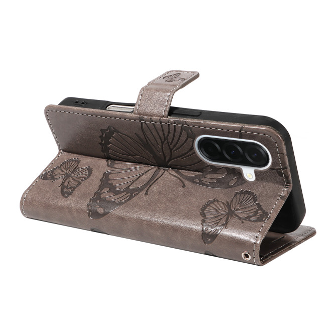 Housse Samsung Galaxy A37 Papillon Floral Portefeuille Support DINA