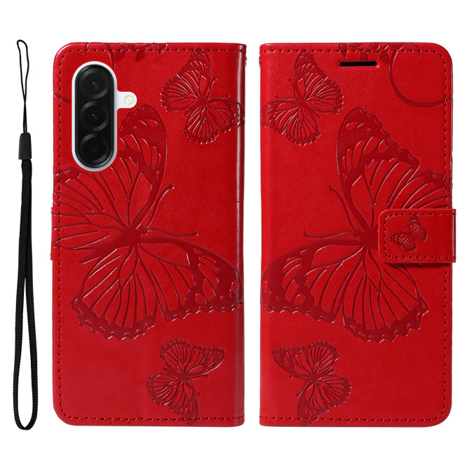 Housse Samsung Galaxy A37 Papillon Floral Portefeuille Support DINA