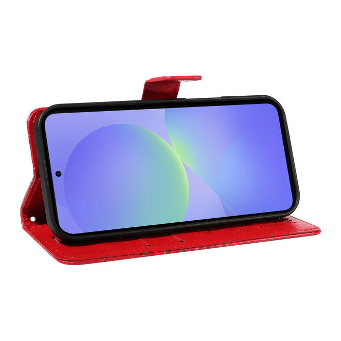 Housse Samsung Galaxy A37 Papillon Floral Portefeuille Support DINA