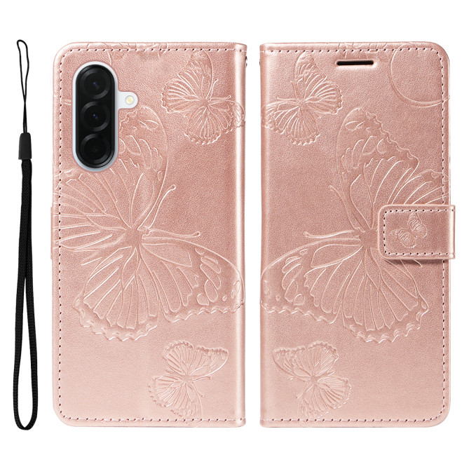 Housse Samsung Galaxy A37 Papillon Floral Portefeuille Support DINA