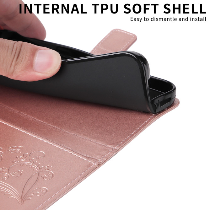 Housse Samsung Galaxy A37 Papillon Floral Portefeuille Support DINA