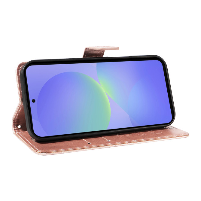 Housse Samsung Galaxy A37 Papillon Floral Portefeuille Support DINA