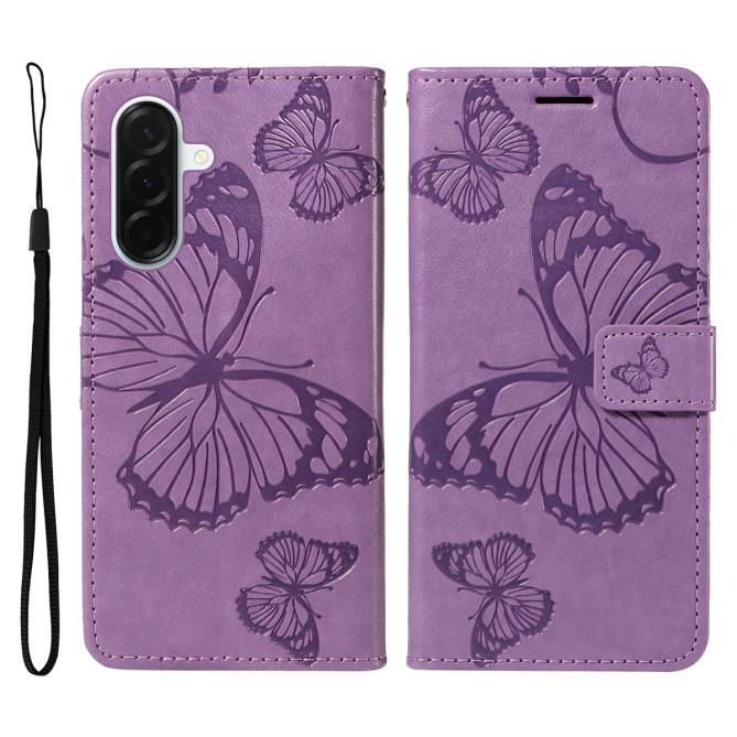 Housse Samsung Galaxy A37 Papillon Floral Portefeuille Support DINA