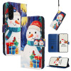 Housse Samsung Galaxy A37 Gift Box Snowman Portefeuille Dragonne