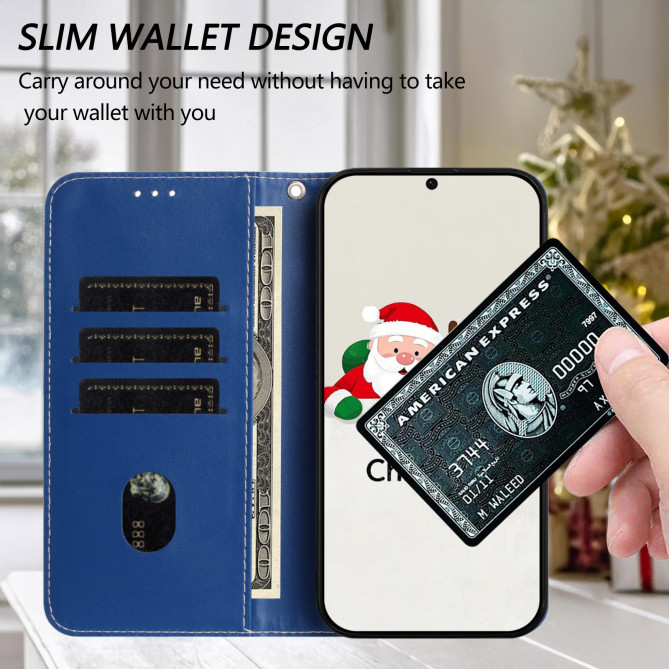 Housse Samsung Galaxy A37 Gift Box Snowman Portefeuille Dragonne