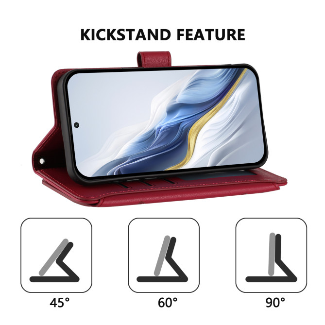 Housse Samsung Galaxy A37 Papillon Floral Portefeuille Fermeture Éclair