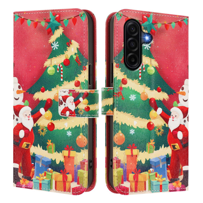Housse Samsung Galaxy A37 Christmas Tree Portefeuille Dragonne