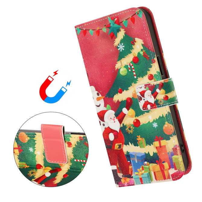 Housse Samsung Galaxy A37 Christmas Tree Portefeuille Dragonne