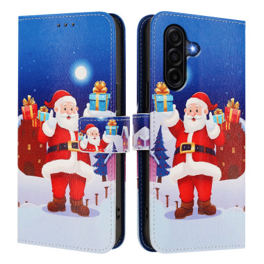Housse Samsung Galaxy A37 Christmas Night Scene Portefeuille Dragonne