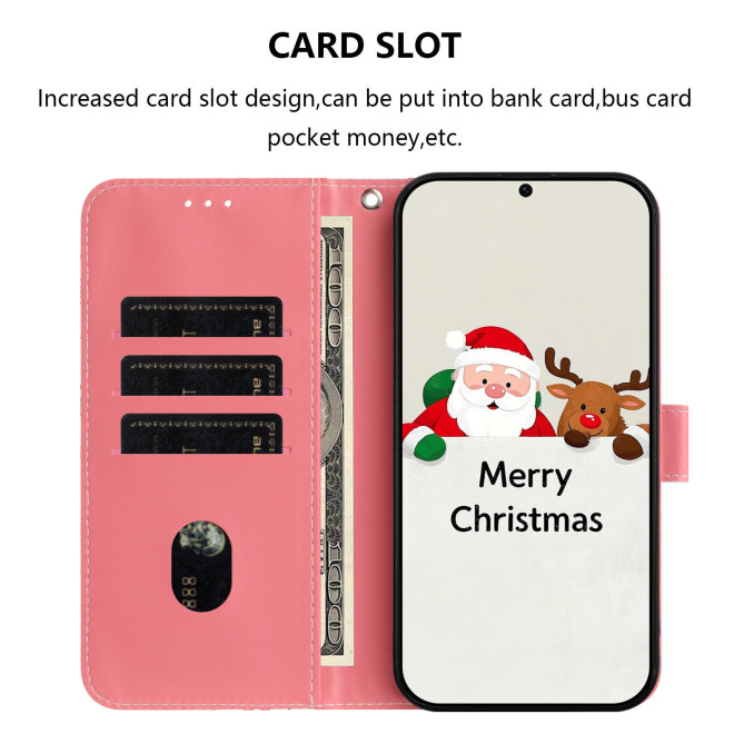 Housse Samsung Galaxy A37 Christmas Elements Portefeuille Dragonne