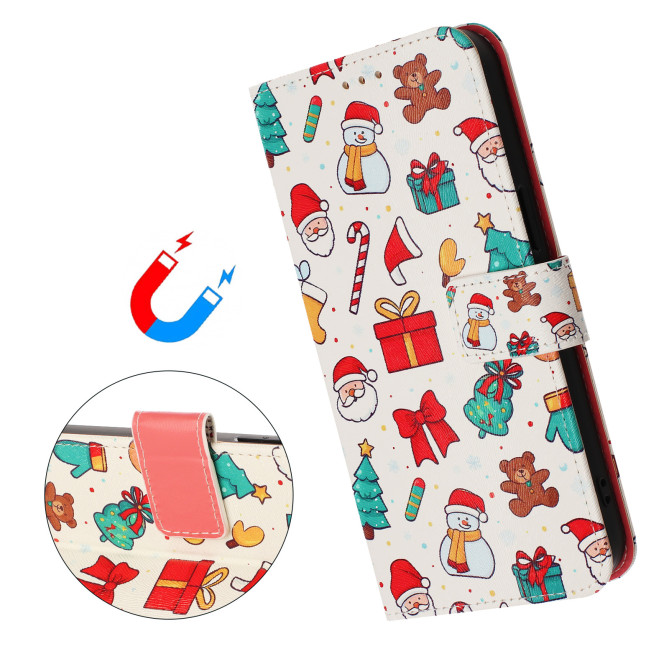 Housse Samsung Galaxy A37 Christmas Elements Portefeuille Dragonne