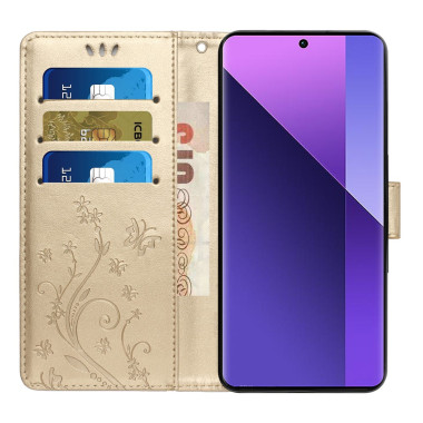 Housse Samsung Galaxy A37 Papillon Floral Portefeuille Dragonne