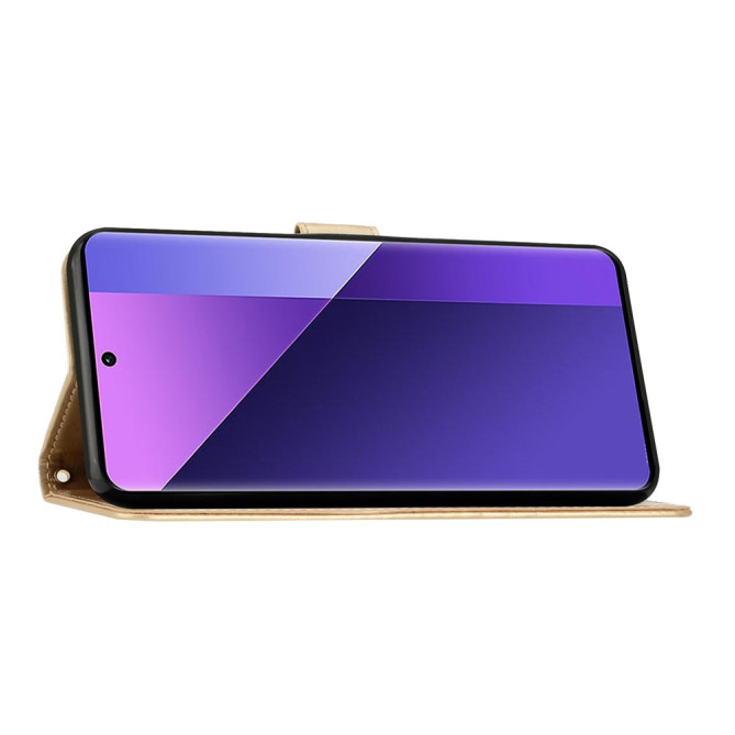 Housse Samsung Galaxy A37 Papillon Floral Portefeuille Dragonne