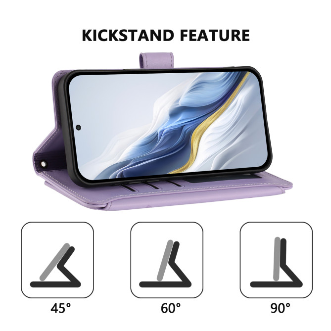 Housse Samsung Galaxy A37 Papillon Floral Portefeuille Fermeture Éclair