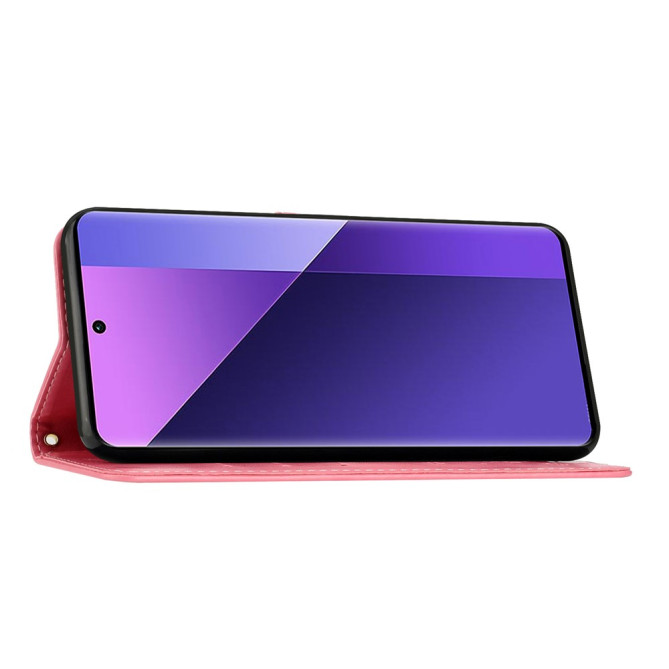 Housse Samsung Galaxy A37 Papillon Floral Portefeuille Dragonne