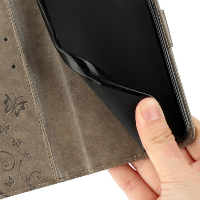 Housse Samsung Galaxy A37 Papillon Floral Portefeuille Dragonne