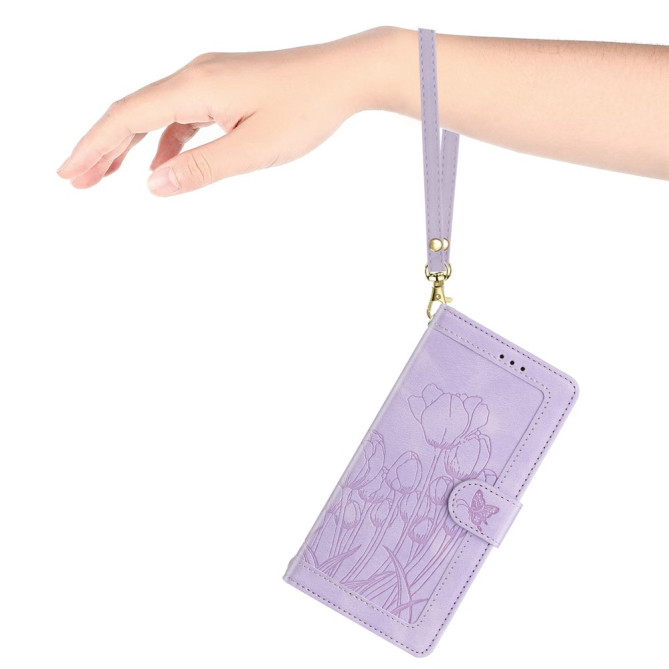 Housse Samsung Galaxy A37 Tulipe Portefeuille