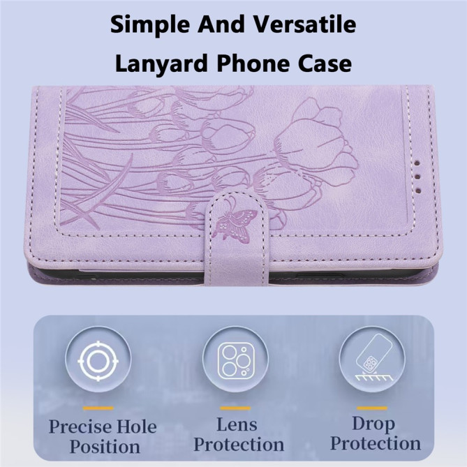 Housse Samsung Galaxy A37 Tulipe Portefeuille