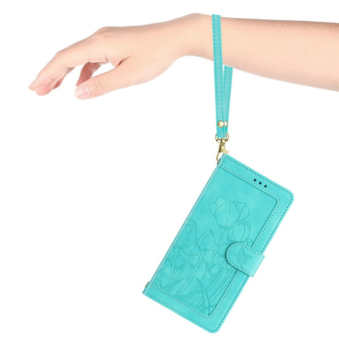 Housse Samsung Galaxy A37 Tulipe Portefeuille