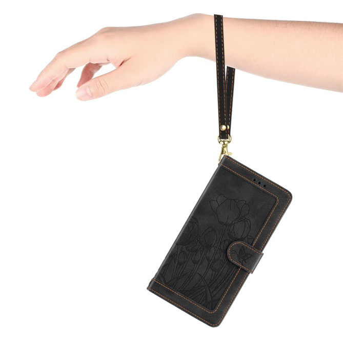 Housse Samsung Galaxy A37 Tulipe Portefeuille