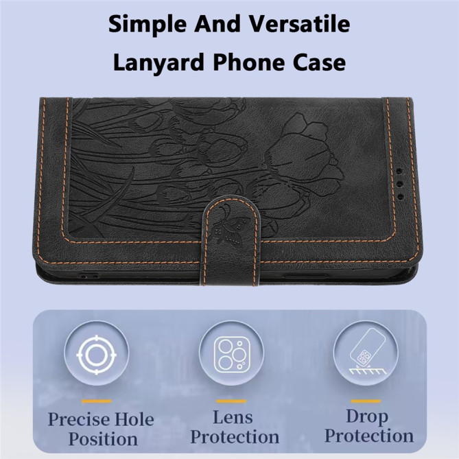 Housse Samsung Galaxy A37 Tulipe Portefeuille